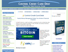 Tablet Screenshot of controlcreditcarddebt.com